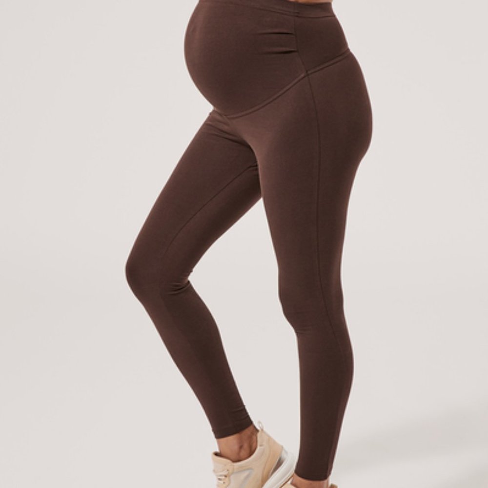 Pact Maternity Purefit Leggings CHOCOLATE